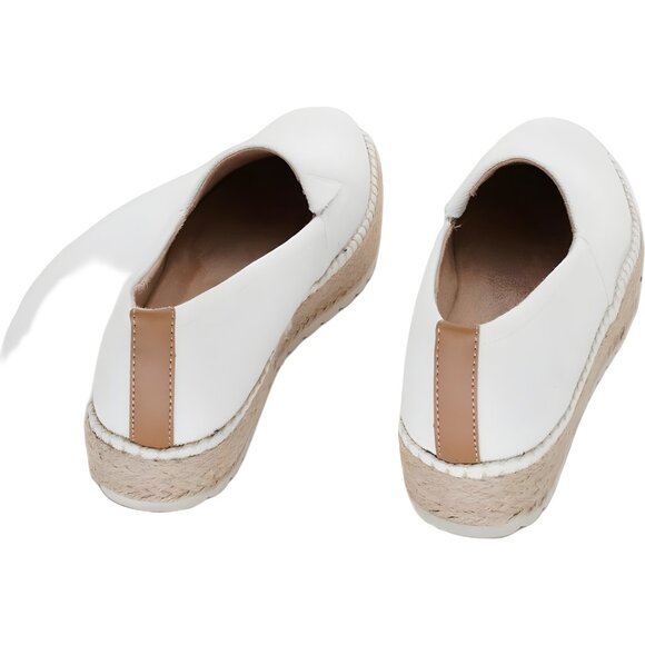 Dr. Scholl's Sunray White Canvas Espadrille Loafers Slip-On US 7M EU 37 - Picture 3 of 6